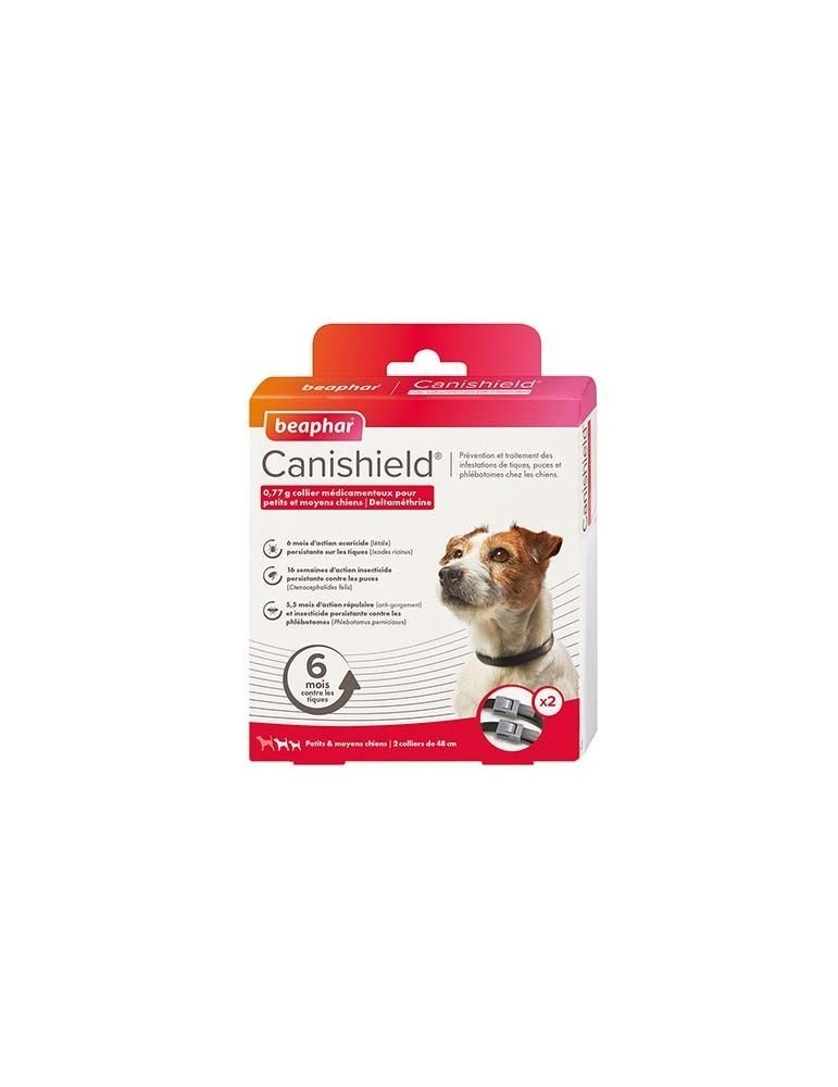 CANISHIELD collier antiparasitaire - pour CHIEN PETIT et MOYEN