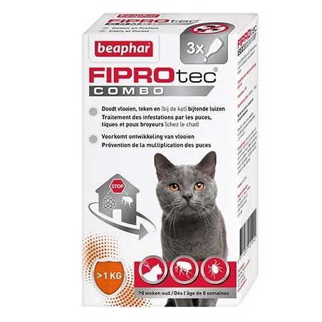 FIPROtec COMBO - Pipettes antiparasitaires pour Chat