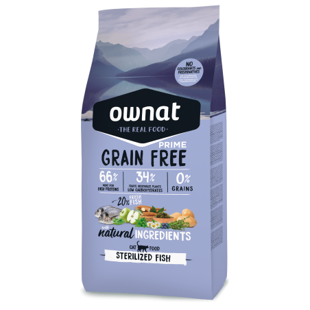 OWNAT Prime Grain Free - Sterilized Fish - Chat