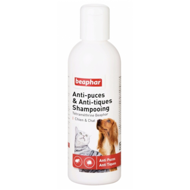 Shampooing anti-puces et anti-tiques - Chien & Chat