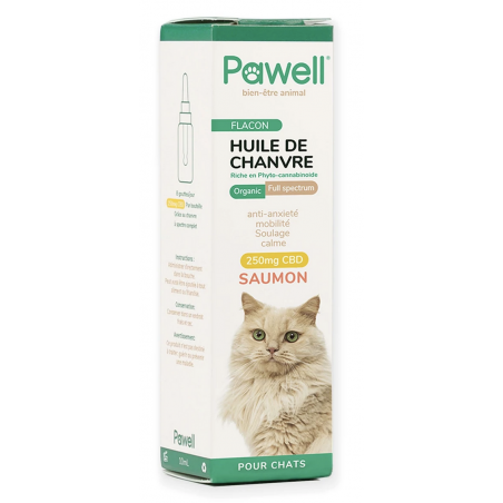 Huile de Chanvre - 2,5% CBD - pour Chat