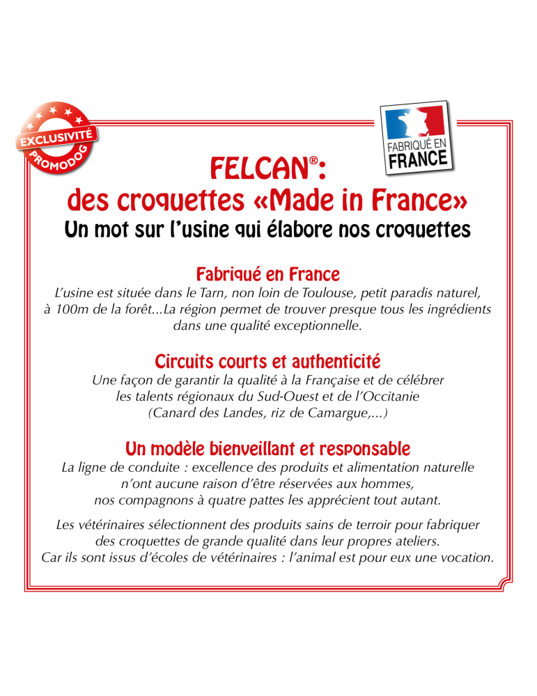Croquettes Felcan haut de gamme pour chien adulte de petite race