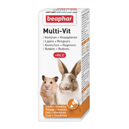 MULTI-VIT - 12 Vitamines - pour Lapins & Rongeurs