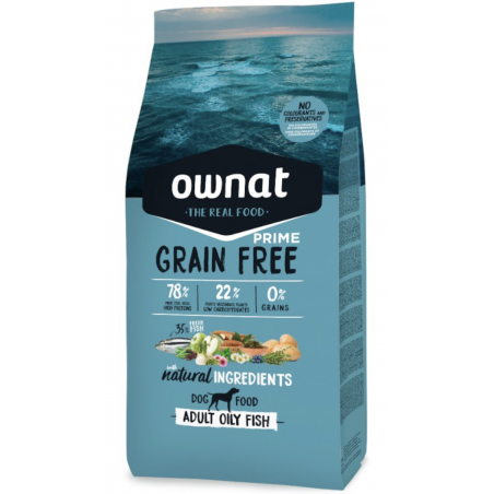 OWNAT PRIME Chien Adulte - Grain Free - au Poisson Gras