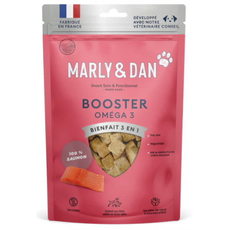 Snack au Saumon pour Chien - BOOSTER OMÉGA 3 - Marly & Dan