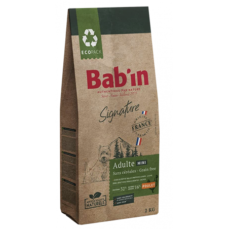 BABIN SIGNATURE - Chien Mini Adulte - Sans Céréales