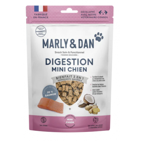Tendres Bouchées au Saumon pour Mini Chien - DISGESTION - Marly & Dan