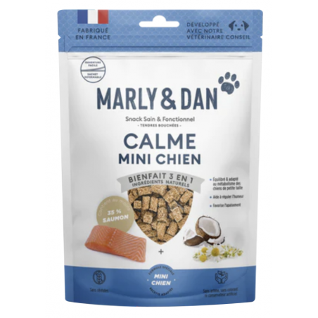 Tendres Bouchées au Saumon pour Mini Chien - CALME - Marly & Dan