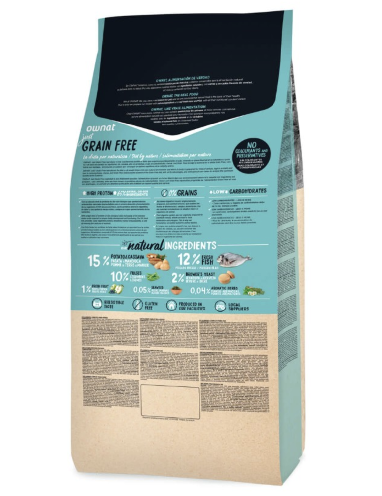 OWNAT Just Grain Free - Sterilized Fish - Chat Adulte