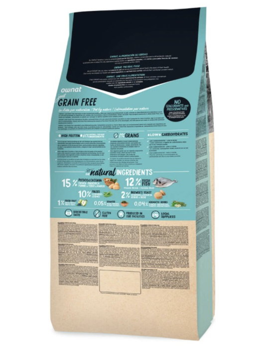 OWNAT Just Grain Free - Sterilized Fish - Chat Adulte