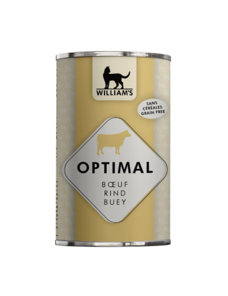 WILLIAM'S OPTIMAL - Pâtée Pour Chat - au Boeuf