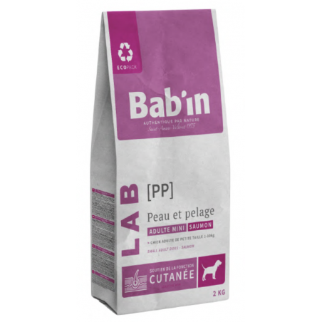 BABIN LAB - Chien Mini Adulte - Peau & Pelage - au Saumon