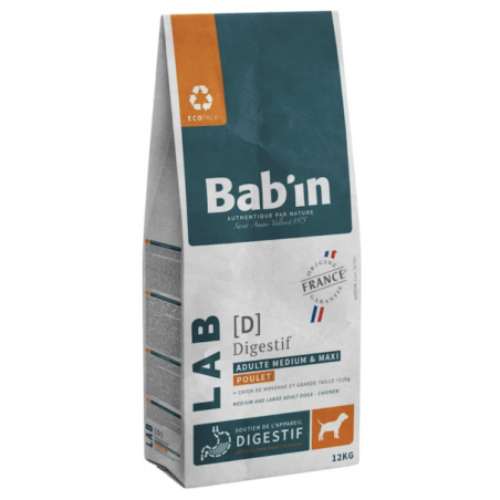 BABIN LAB - Chien Adulte Medium & Maxi - Sensibilité Digestive