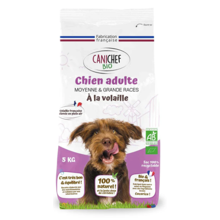 CANICHEF Bio - Croquettes chien - moyennes & grandes races