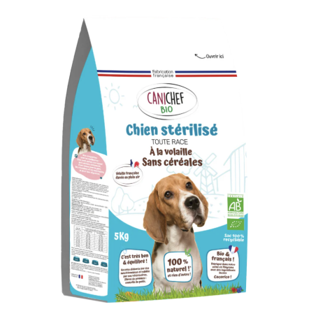 CANICHEF Bio Sans Céréales - pour chien stérilisé
