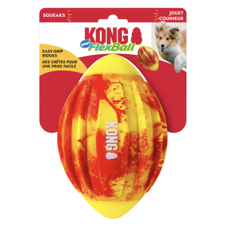KONG Flexball - Balle texturée pour chien énergique