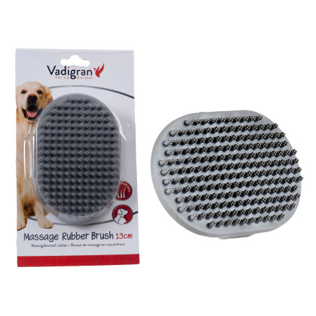 Brosse de massage caoutchouc 13cm