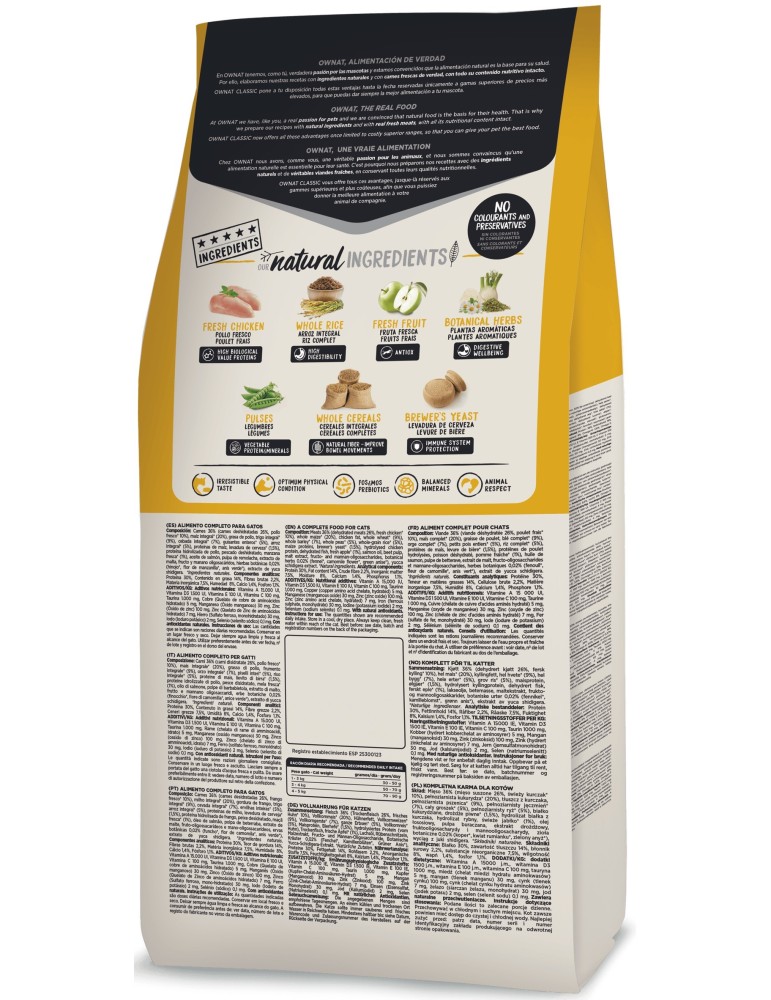 OWNAT Classic Chat Adulte Daily Care