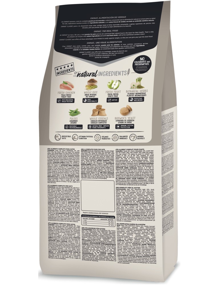 OWNAT Classic Chat Adulte Light