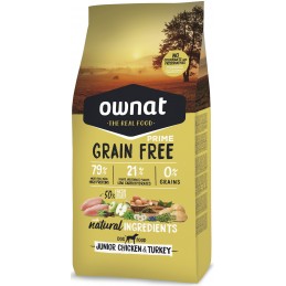 OWNAT PRIME Junior Grain Free Poulet 14kg