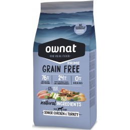 OWNAT PRIME Senior Grain Free Poulet 14kg