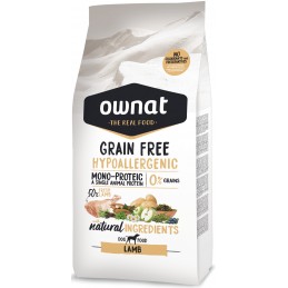 OWNAT Hypoallergénique Grain Free Agneau 14kg