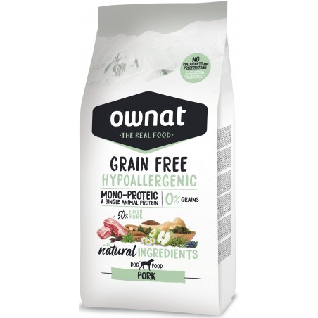 OWNAT Hypoallergénique Grain Free - Au Porc